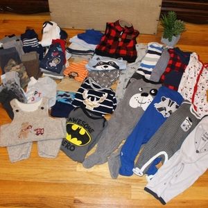 Baby Boy Winter Bundle 48 Pieces Size 3-6 Months
